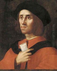 Portrait of a scholar by Ridolfo Ghirlandaio