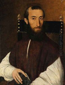Portrait of a cleric by Scipione Pulzone Da Gaeta