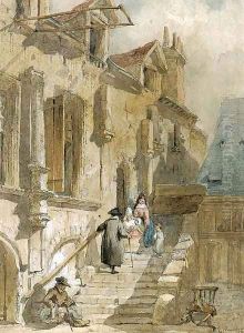 The welcoming party by Edward Alfred Angelo Goodall