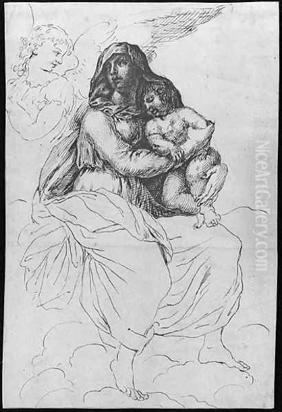 The Madonna and Child with an Angel - view 1