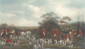 Sir Richard Sutton and the Quorn Hounds (Siltzer 130), by F. Bromley by Sir Francis Grant