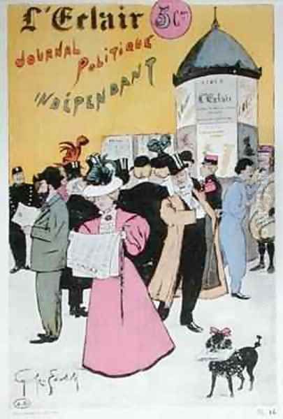 Poster advertising LEclair an independent political newspaper - view 1
