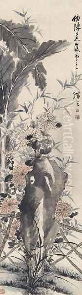 Autumn Chrysanthemums - view 1
