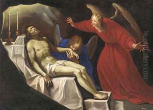 Angels lamenting over the Body of Christ by Orazio Gentileschi