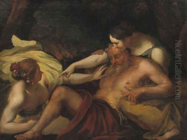 Lot and his Daughters - view 1