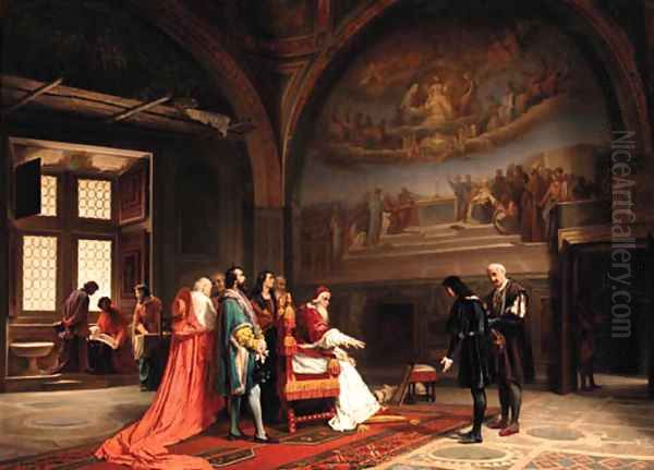 Raphael before Pope Julius II - view 1