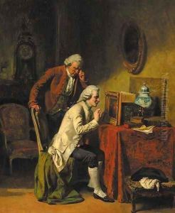 The connoisseur by Alexandre-Marie Guillemin