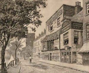 An Embankment coffee house by Henry Greaves