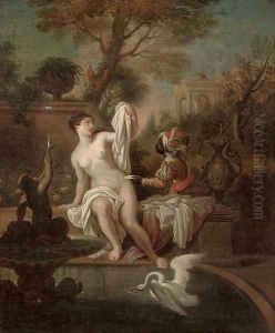 The Bath of Bathsheba by Sebastian-Jacques Leclerc, Called Lerclerc Gobelins