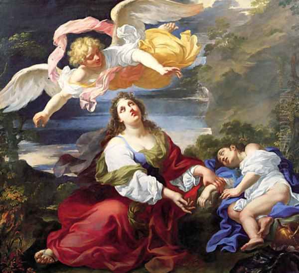 The Angel Appearing to Hagar and Ishmael in the Desert - view 1