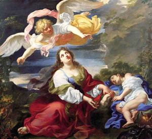 The Angel Appearing to Hagar and Ishmael in the Desert by Giuseppe Ghezzi