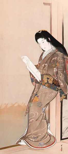 Beauty reading a letter - view 1