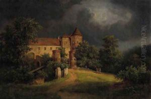 Schloss Schaufenberg bei Meissen by Otto Friedrich Georgi