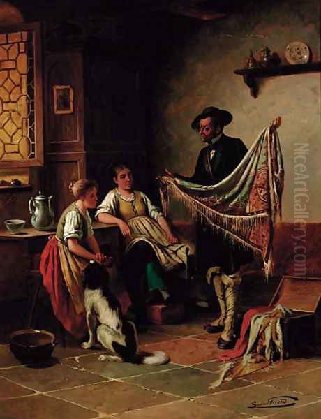 The fabric seller - view 1