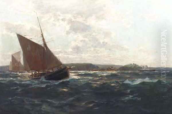 Fisherboote vor der englischen Kanalkutste - view 1