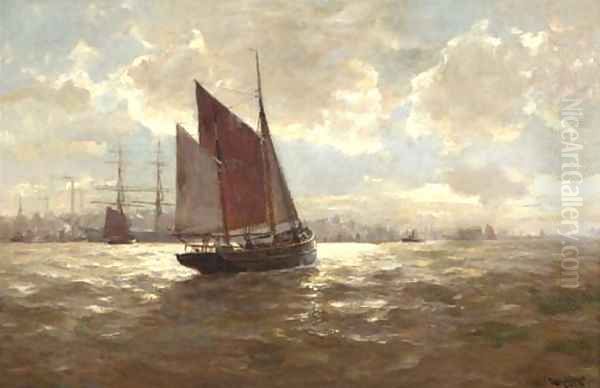Sailing into the harbour - view 1