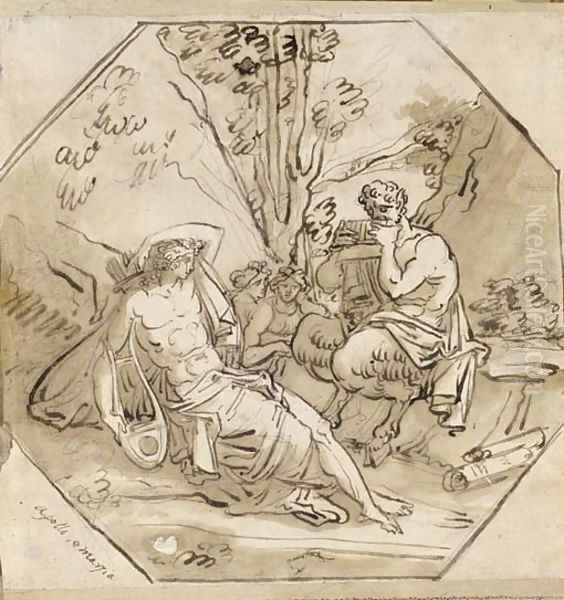 Apollo and Marsyas - view 1