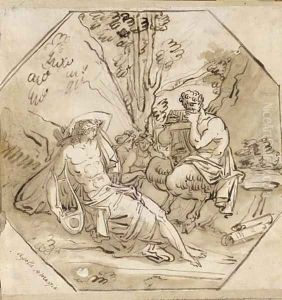 Apollo and Marsyas by Felice Giani