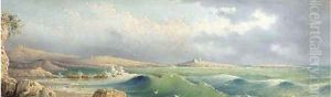 A heavy swell in St. Paul's Bay, Malta