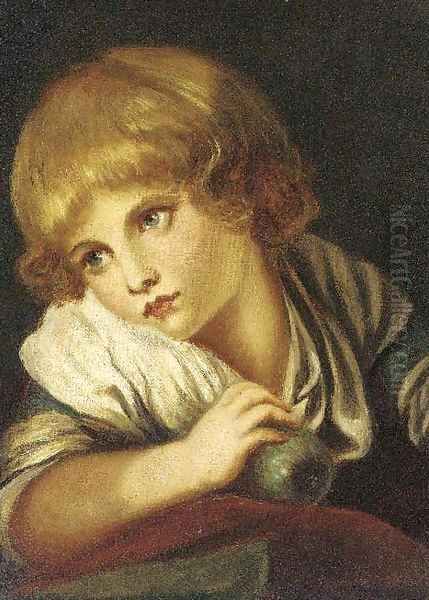 The child with an apple - view 1