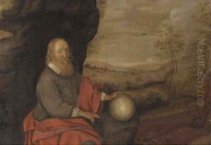 An Astrologer in a landscape