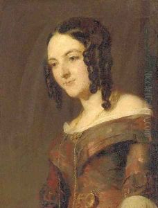 Portrait of a lady by Andrew Geddes