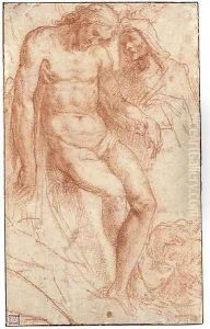 A boy blowing on a burning ember