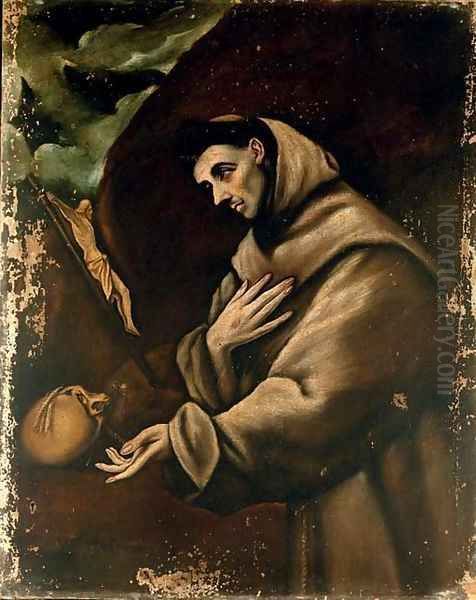 Saint Francis in prayer - view 1