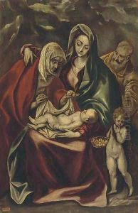 The Holy Family with Saint Anne and the Infant Saint John the Baptist by El Greco (Domenikos Theotokopoulos)