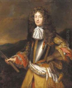 Portrait of Lord George Douglas, subsquently Earl of Dumbarton (1636 ()-1692), half-length, in a breastplate with an embroidered coat