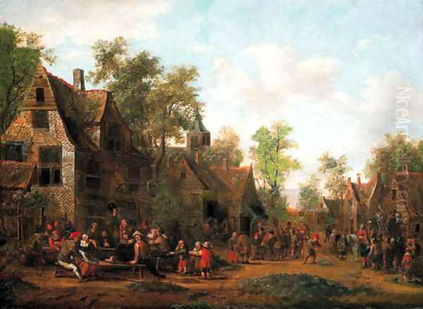 A Kermesse in a village - view 1