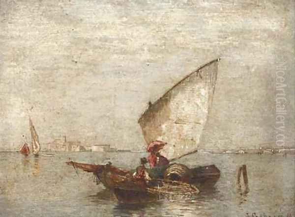 Trading vessels on the Lagoon, Venice; and Another similar - view 1