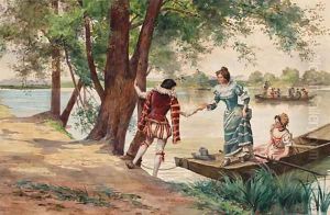 Coming ashore by Leon Girardet