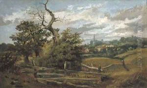 A view of Hampstead Heath looking towards Cannon Place