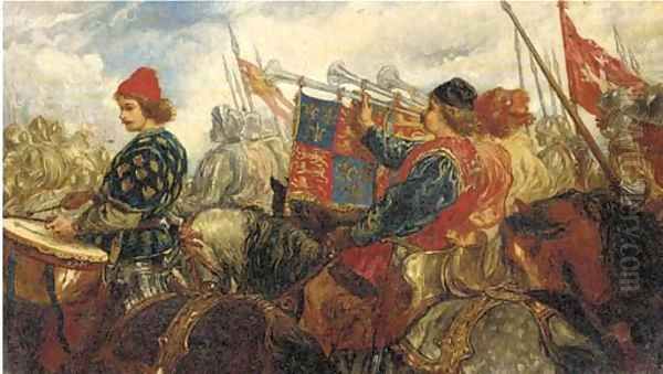 A medieval procession - view 1