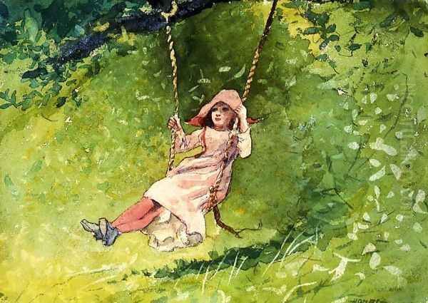 Girl on a Swing - view 1
