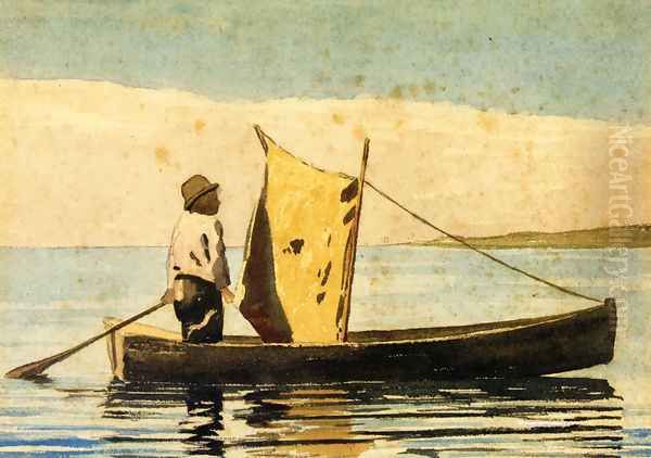 Boy In a Small Boat - view 1