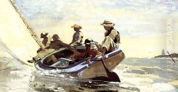 Sailing the Catboat - view 1