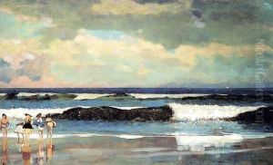 On the Beach, Long Branch, New Jersey by Winslow Homer
