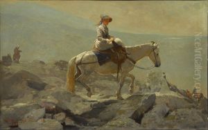 The Bridle Path, White Mountains by Winslow Homer