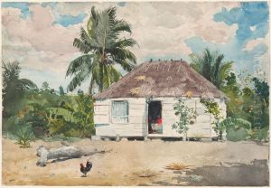 Native Huts, Nassau by Winslow Homer