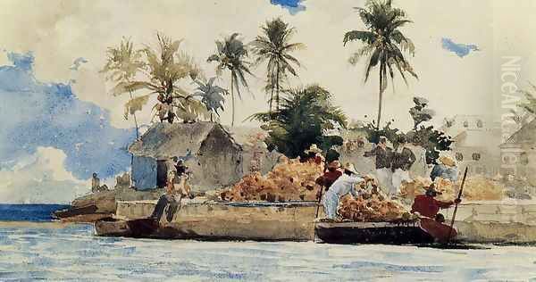 Sponge Fishing, Nassau - view 1
