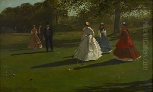 Croquet Players by Winslow Homer