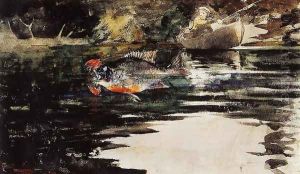 An Unexpected Catch by Winslow Homer