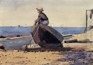 Waiting for Dad by Winslow Homer