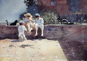 Boys and Kitten by Winslow Homer