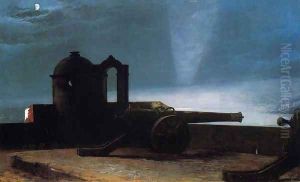 Searchlight on Harbor Entrance, Santiago de Cuba by Winslow Homer