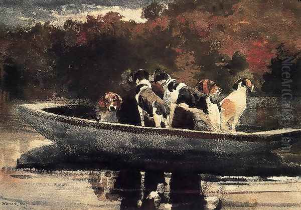 Dogs in a Boat - view 1