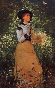 The Butterfly Girl by Winslow Homer