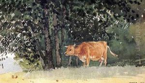 Cow in Pasture by Winslow Homer